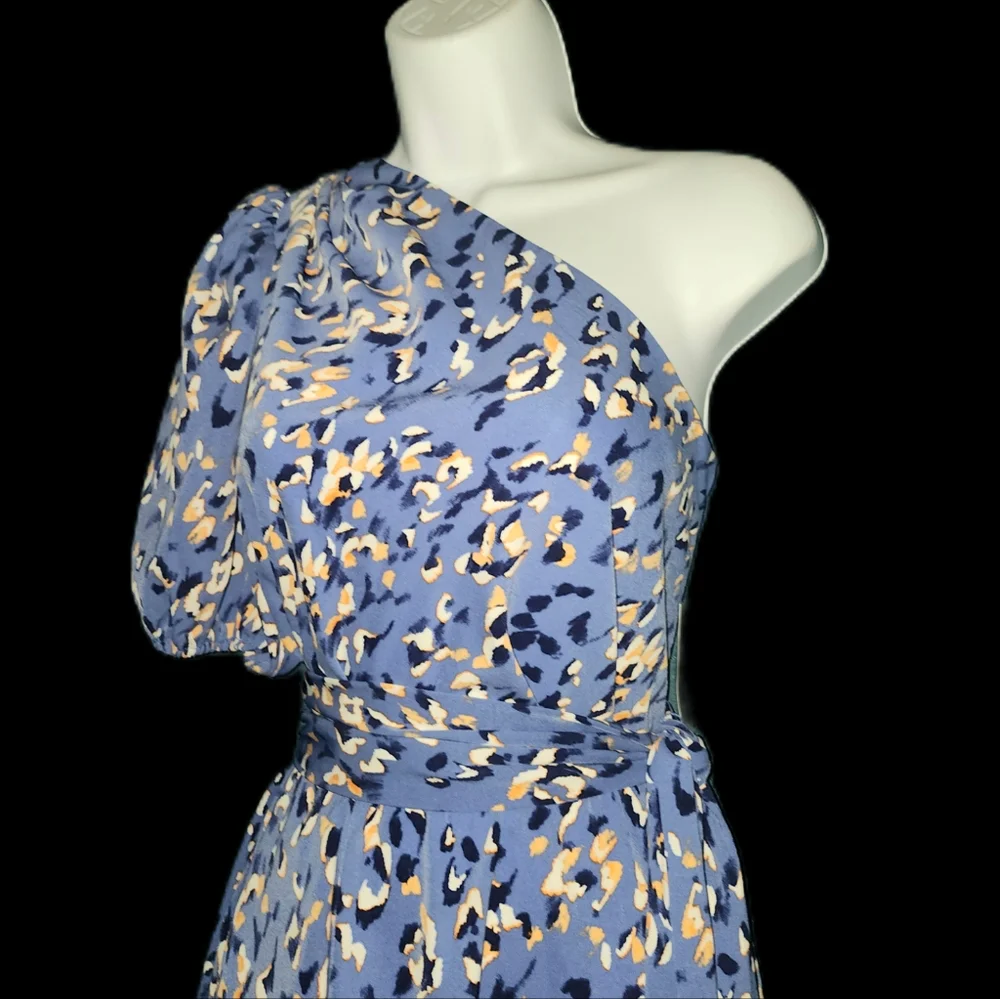 Nine West Blue One Shoulder Dress - Picture 5 of 6